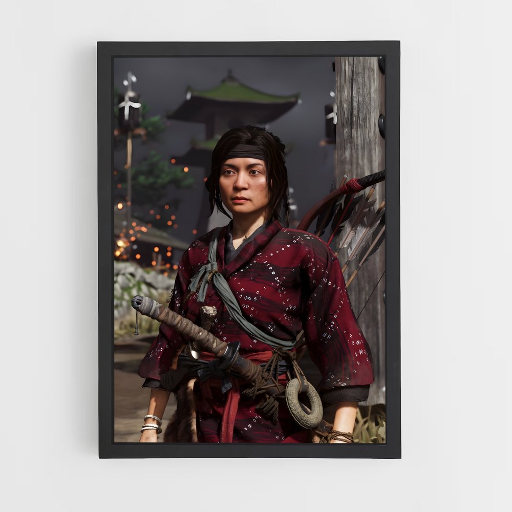 Poster L'Épée de Tsushima – affiche Ghost of tsushima (vue 2)